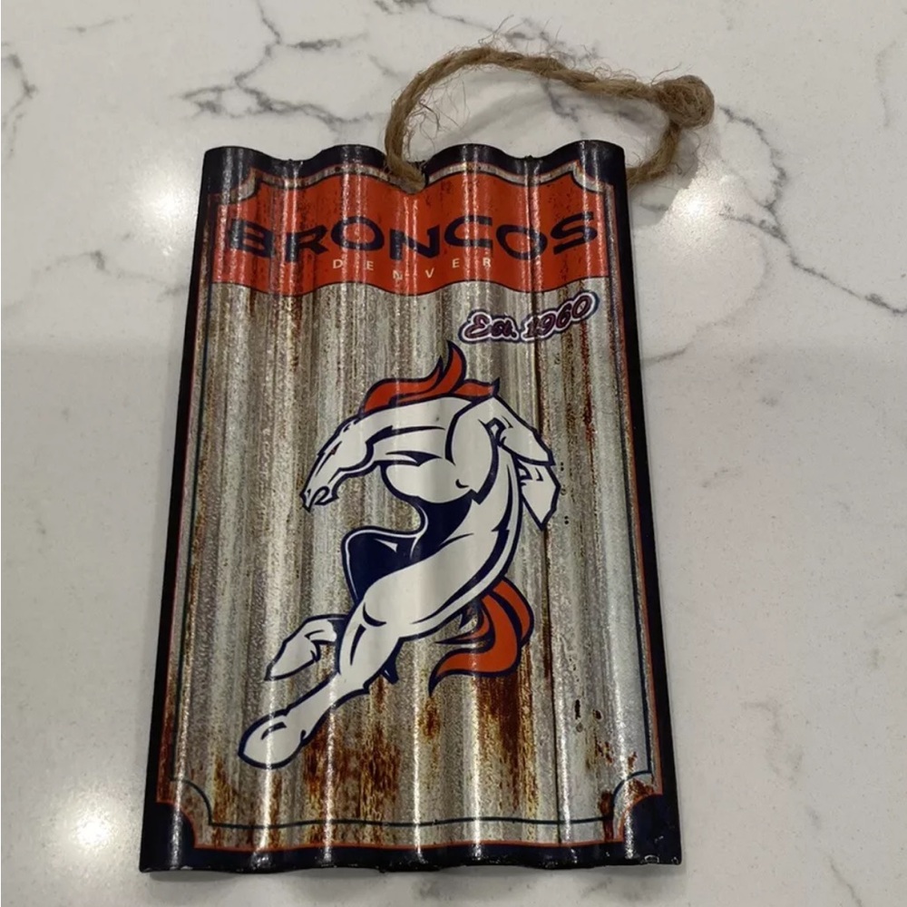 Denver Broncos Metal Ornament
